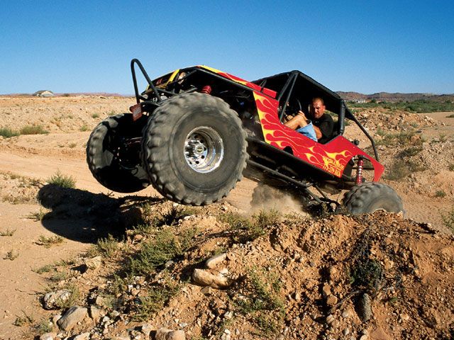 Feb 2002 Cover of Petersons 4wheel & Offroad. "Night Crawler"